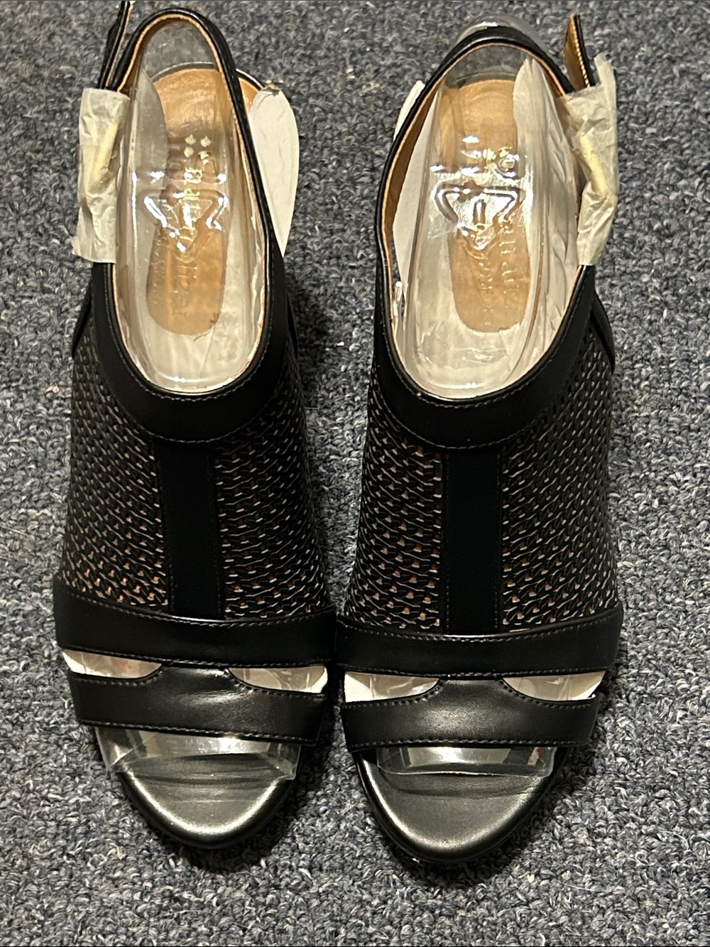 Naturalized Black Women's Peep-Toe Slingback Heels